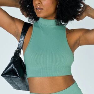 Princess Polly Green Tarsha Top | NWOT